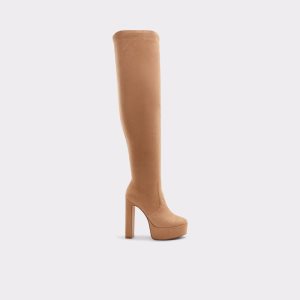 Botas Altas Aldo Astelawan Over-the-knee - Plateforme Beige | 18KVUHZBE