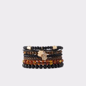 Pulsera Aldo Adrayand Negros Dorados Multicolor | 38PLVOIKW