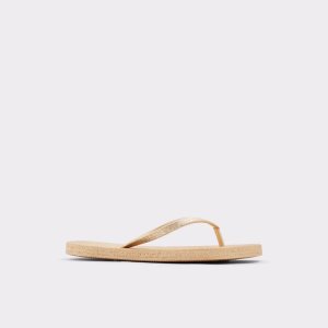 Sandalias Aldo Aloomba Planos Sandal Dorados | 80JQFOKUY