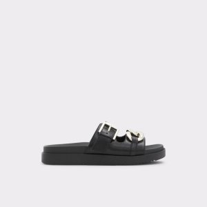 Sandalias Aldo Asae Chanclas Sandal Negros | 15NRQKEXV