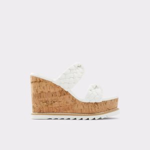 Sandalias Aldo Corky Wedge Sandal - Wedge Blancos | 83XJTLDVU