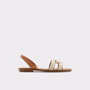 Sandalias Aldo Fandra Sling Back Sandal Beige Claro | 93DFGJRHW