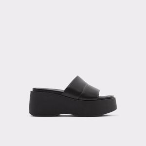 Sandalias Aldo Libby Wedge Sandal - Wedge Negros | 27BFTHAQL