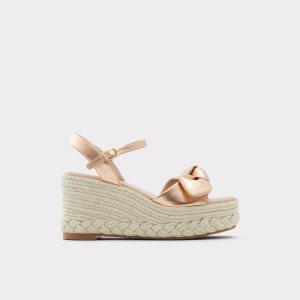 Sandalias Aldo Macrama Wedge Sandal - Wedge Rosas Dorados | 48IGDNYSF