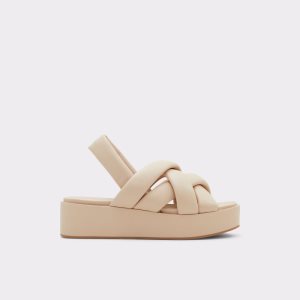 Sandalias Aldo Phoebie Sling Back Sandal - Beige | 98GLPFTUI