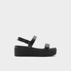 Sandalias Aldo Tisdal Tiras Wedge Sandal - Wedge Negros | 13CDTJSVB