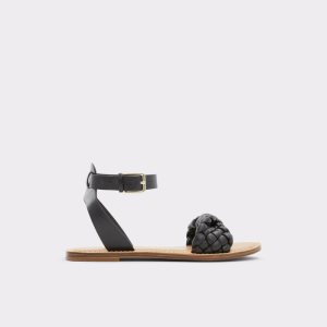 Sandalias Aldo Tressa Sling Back Planos Sandal Negros | 37LSAZKVN