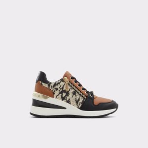 Tenis Aldo Adwiwiax Wedge - Wedge Negros Multicolor | 17YCNXGSZ