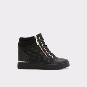 Tenis Aldo Ailannah High Top - Wedge Negros | 96NQBXHGW