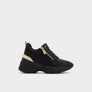 Tenis Aldo Quartz Jogger Sole - Wedge Negros | 54SBHMLPD