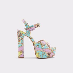 Zapatos Plataforma Aldo Camelia Correa Tacón Sandal - Plateforme Multicolor | 07LXURFST