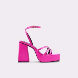 Zapatos Plataforma Aldo Landabriver Tiras Tacón Sandal - Plateforme Rosas Claro | 08JOZACYI