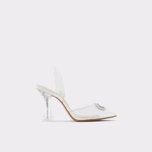 Zapatos Tacon Bloque Aldo Cheers Sling Back High Blancos | 05LYVFPHS