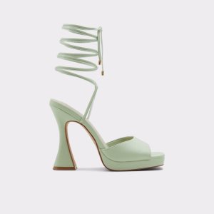 Zapatos Tacon Bloque Aldo Daphnee High Sandal - Verdes Claro | 30NOAMPSF