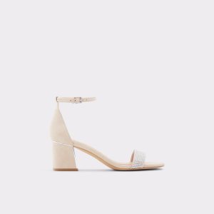 Zapatos Tacon Bloque Aldo Kedeaviel High Sandal Beige | 50SQGVDKB