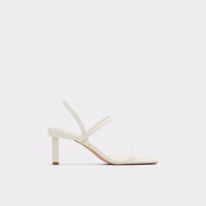 Zapatos Tacon Bloque Aldo Lokurr Sling Back Tacón Sandal Blancos | 38DXGIRFT