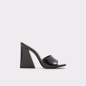 Zapatos Tacon Bloque Aldo Prisma High Mule Negros | 67JBPEWSH