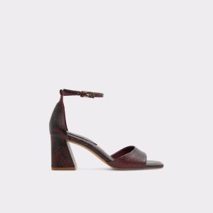 Zapatos Tacon Bloque Aldo Safdie Correa Tacón Sandal Rojos | 01HRGQMCZ