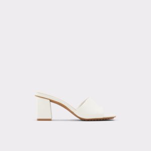 Zapatos Tacon Bloque Aldo Velalith High Sandal - Blancos | 85LFXEQUI