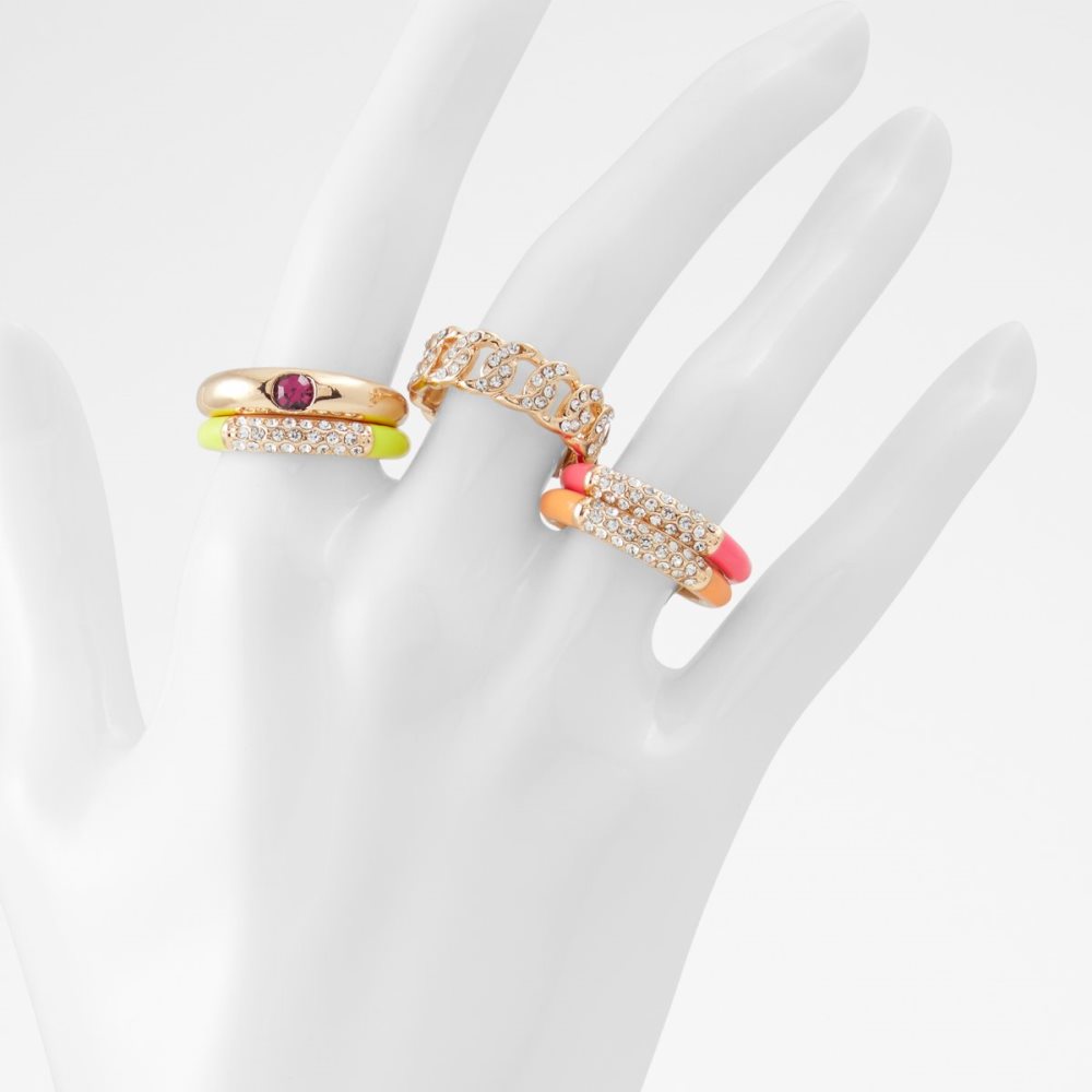 Anillos Aldo Griran Stackable Rings Multicolor Claro | 93LGXFMRO