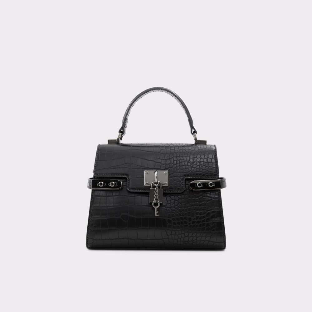 Bolsas De Mano Aldo Agrolia Top Handle Negros | 32KNAMVTU