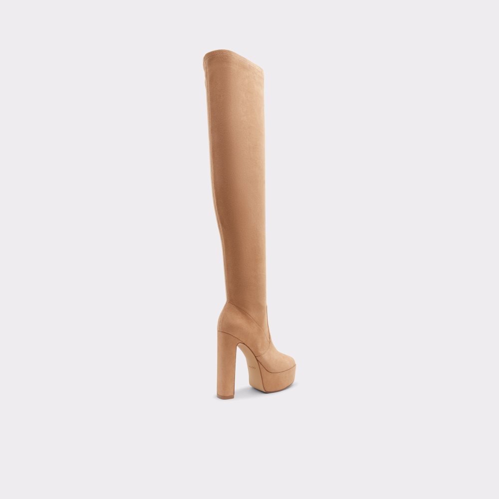 Botas Altas Aldo Astelawan Over-the-knee - Plateforme Beige | 18KVUHZBE