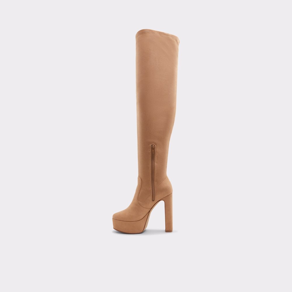 Botas Altas Aldo Astelawan Over-the-knee - Plateforme Beige | 18KVUHZBE