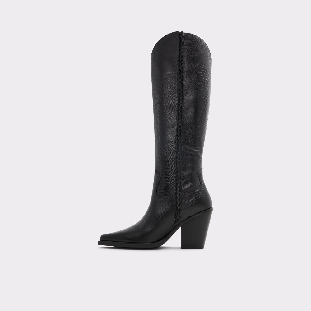 Botas Altas Aldo Nevada Western Knee-hign Negros | 59UZPTOWB