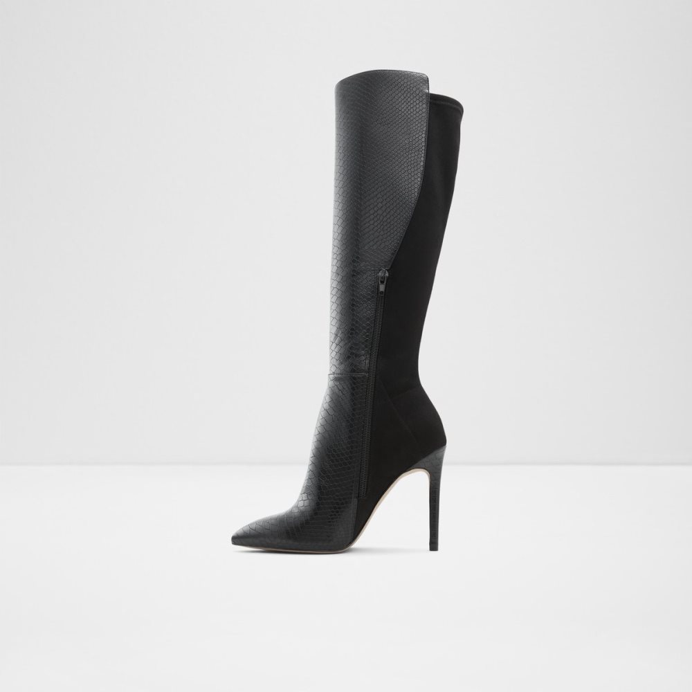 Botas Altas Aldo Sophialaan Knee-high - Stiletto Negros Serpent | 14CVTNGEQ