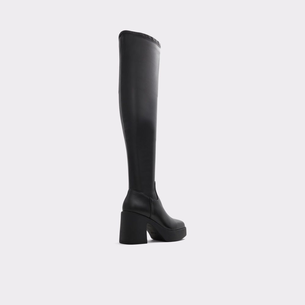 Botas Altas Aldo Upscale Over-the-knee - Lug Sole Negros | 25UGXJYHD