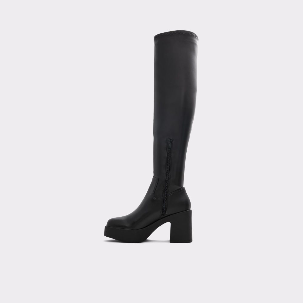 Botas Altas Aldo Upscale Over-the-knee - Lug Sole Negros | 25UGXJYHD