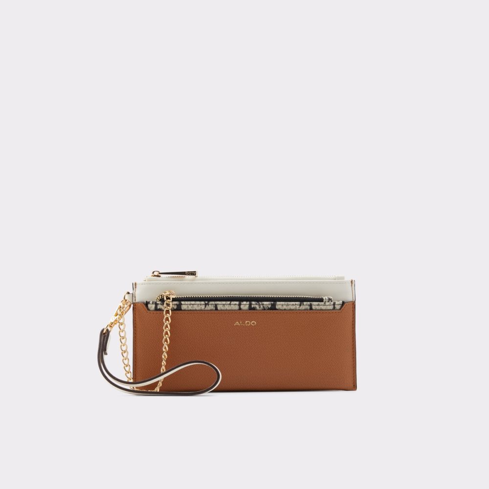 Carteras Aldo Catharina Wristlet Marrom | 06OQGJYAF