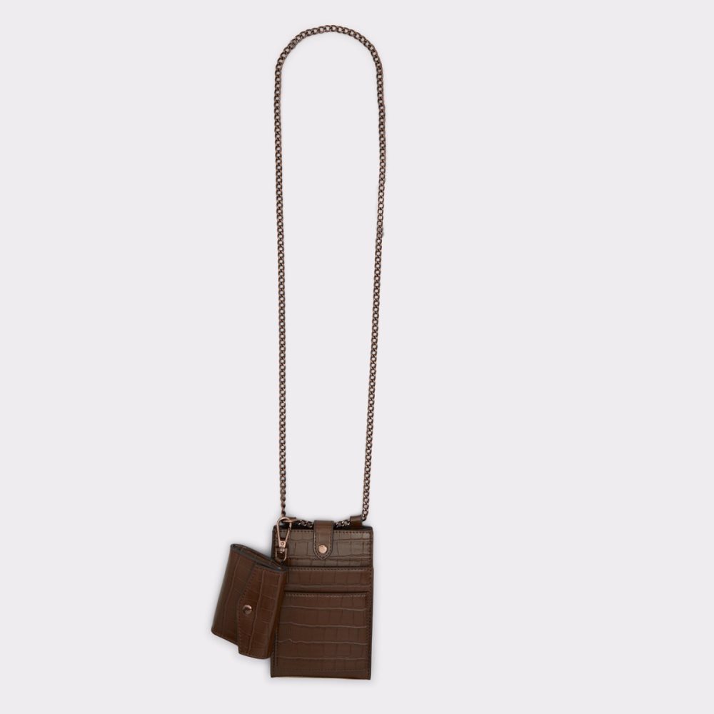 Carteras Aldo Sargas Card Holder Marrom | 95YBNRMXC