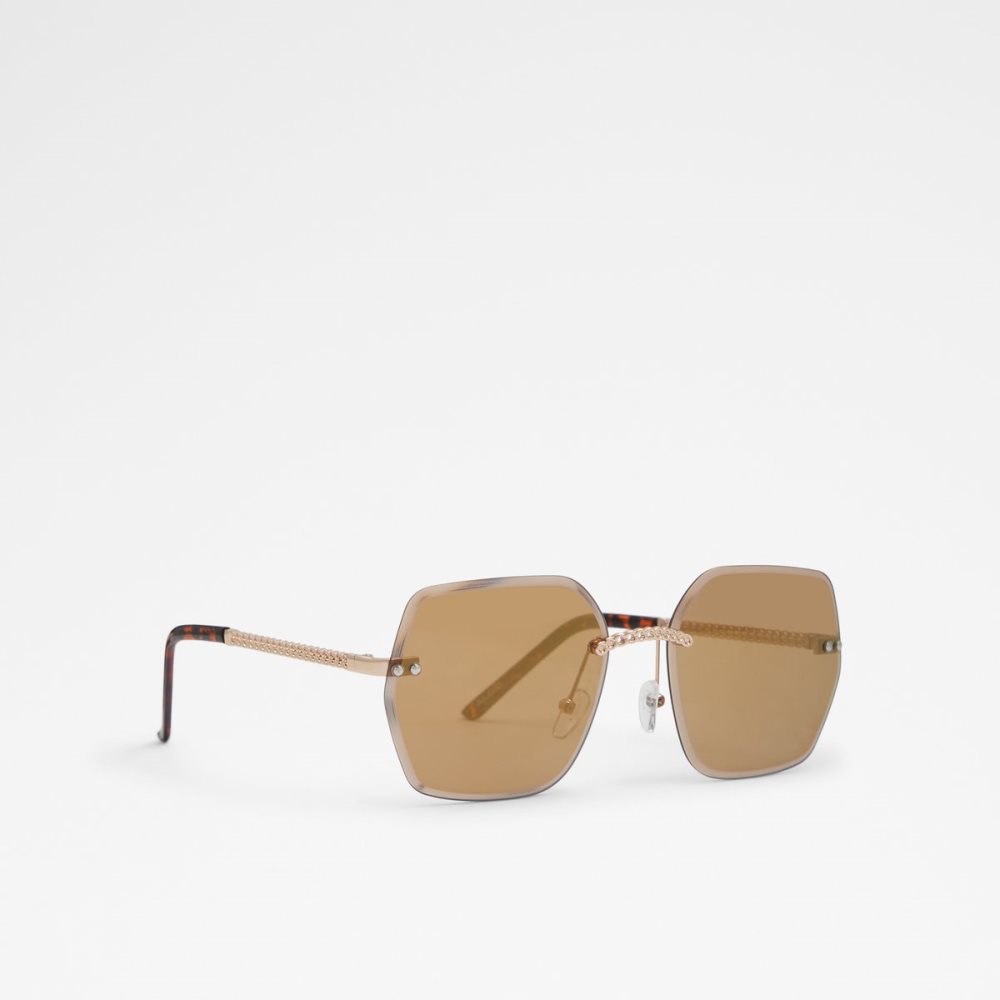 Lentes De Sol Aldo Yeranna Rectangle Marrom | 03FNRSUEV