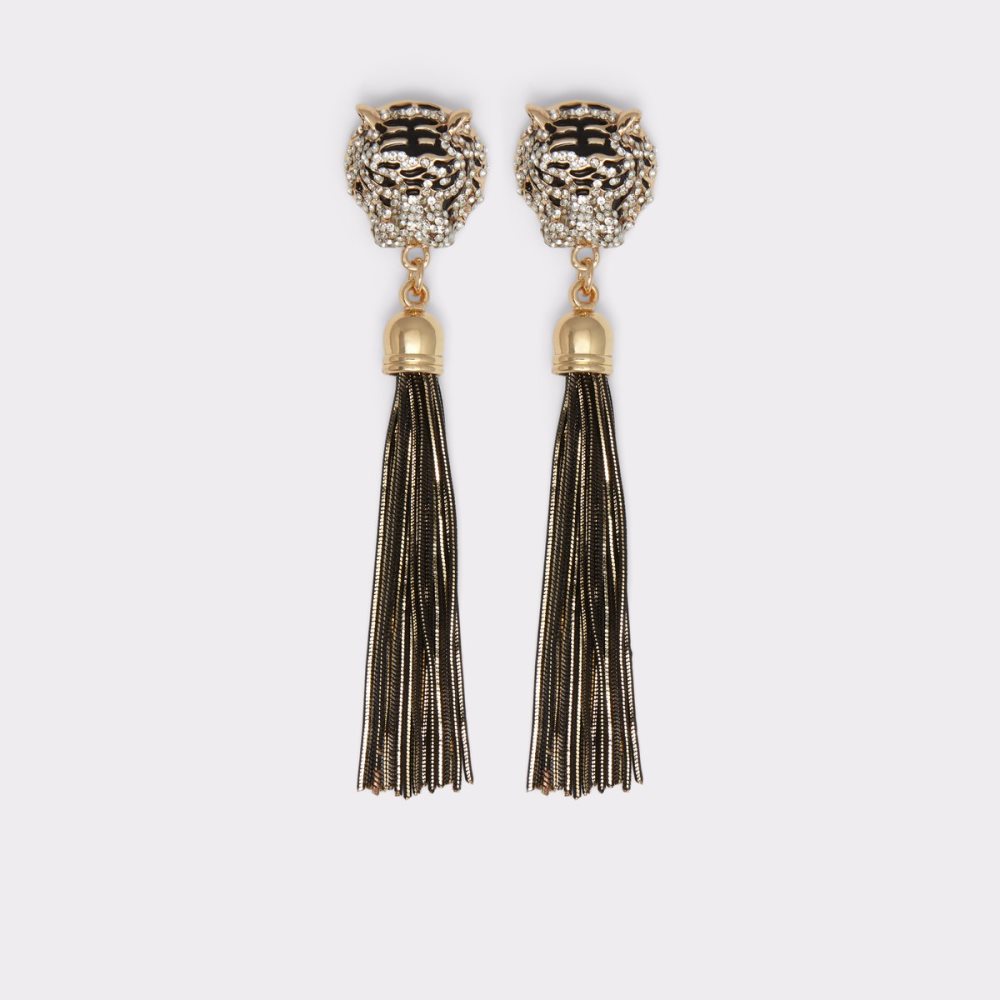 Pendientes Aldo Istokpoga Chandelier Negros Dorados Multicolor | 93JBZWGHU