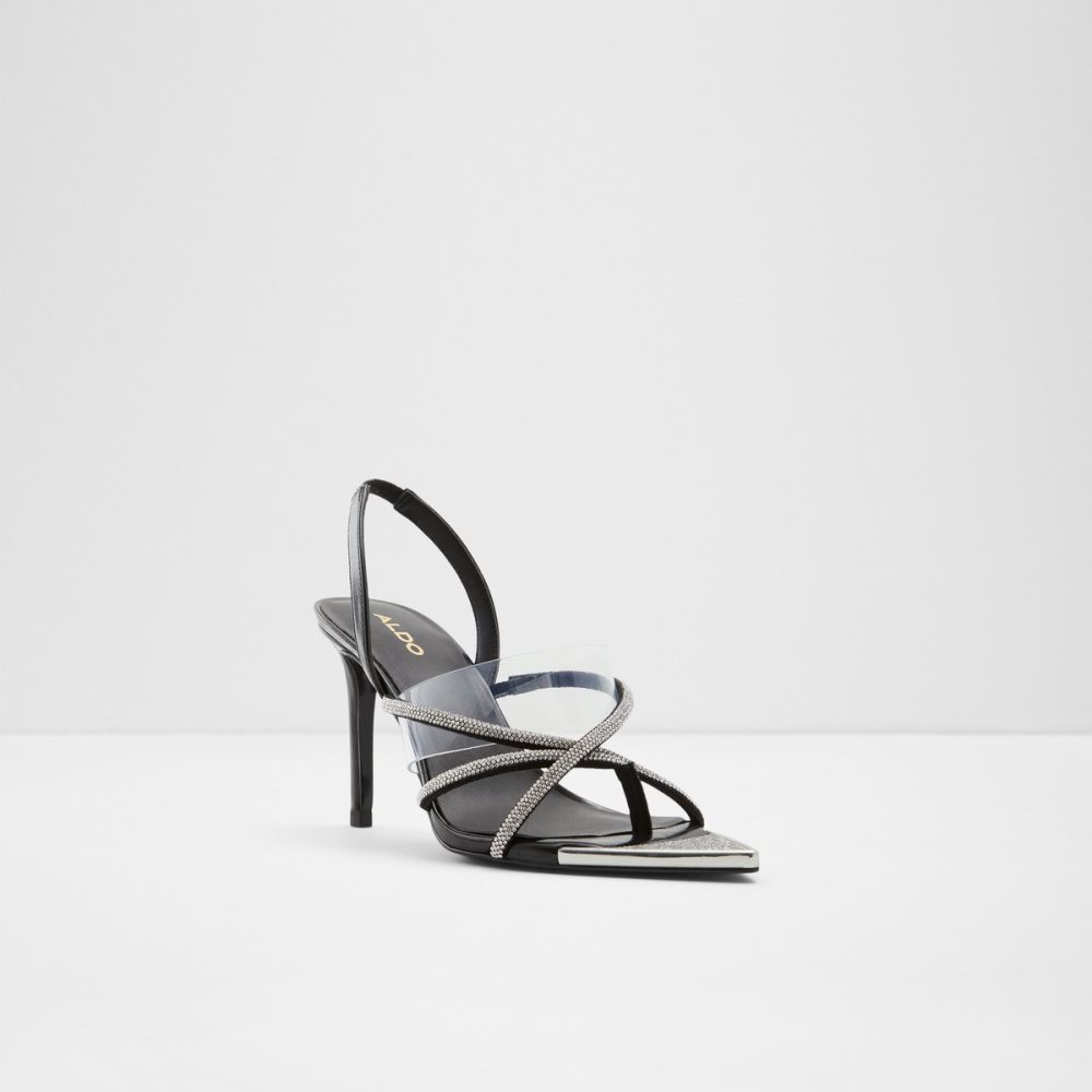 Sandalias Aldo Aabelle Tiras High Sandal - Stiletto Negros | 60FZVNEJM