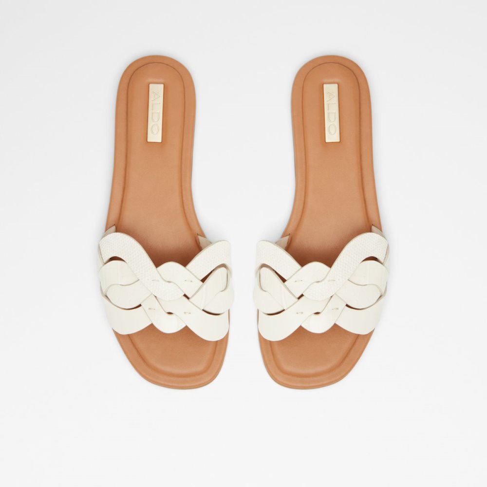 Sandalias Aldo Adwilaviel Chanclas Sandal Blancos | 25GEZKUTO