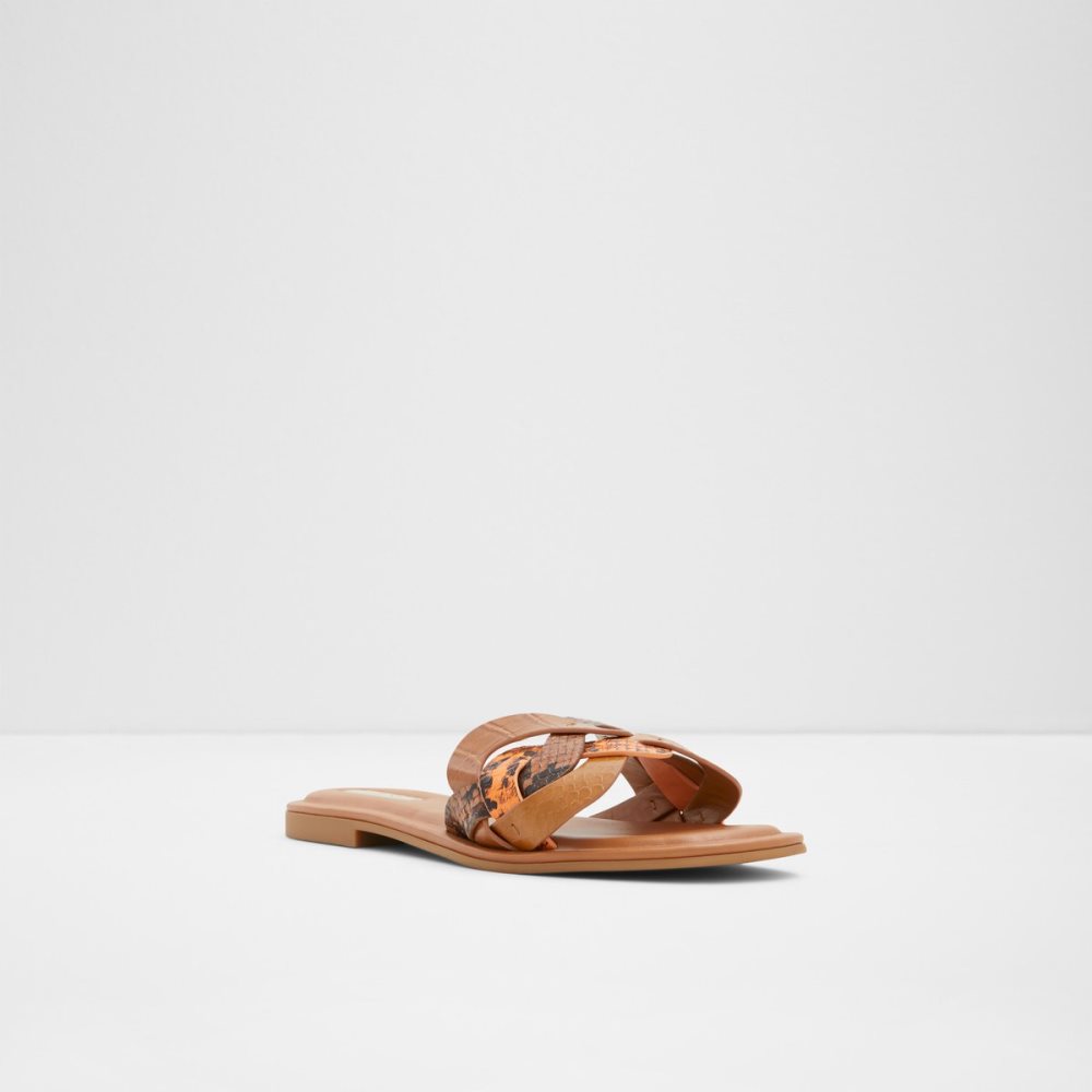 Sandalias Aldo Adwilaviel Chanclas Sandal Marrom Multicolor | 52YFCZMLB