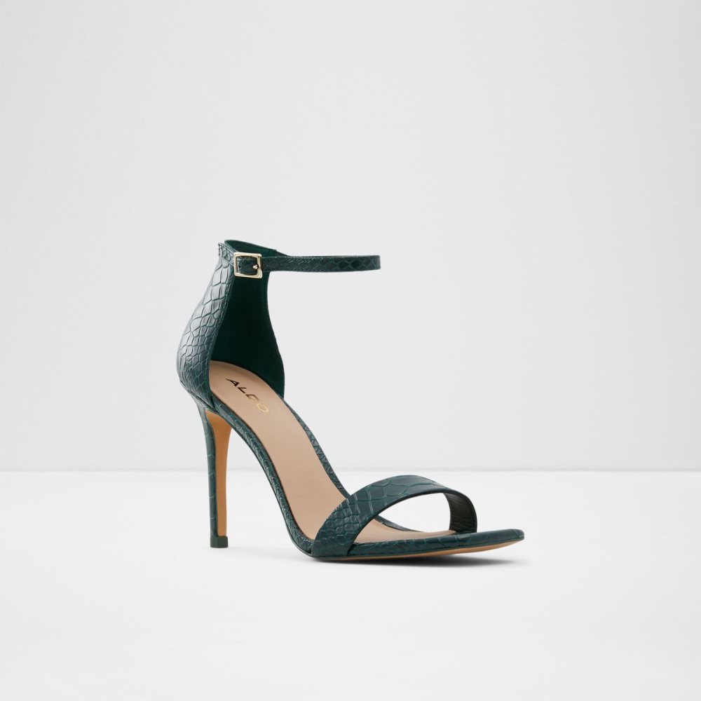 Sandalias Aldo Afendaven High Sandal - Stiletto Verdes Oscuro | 10XJUEQCK