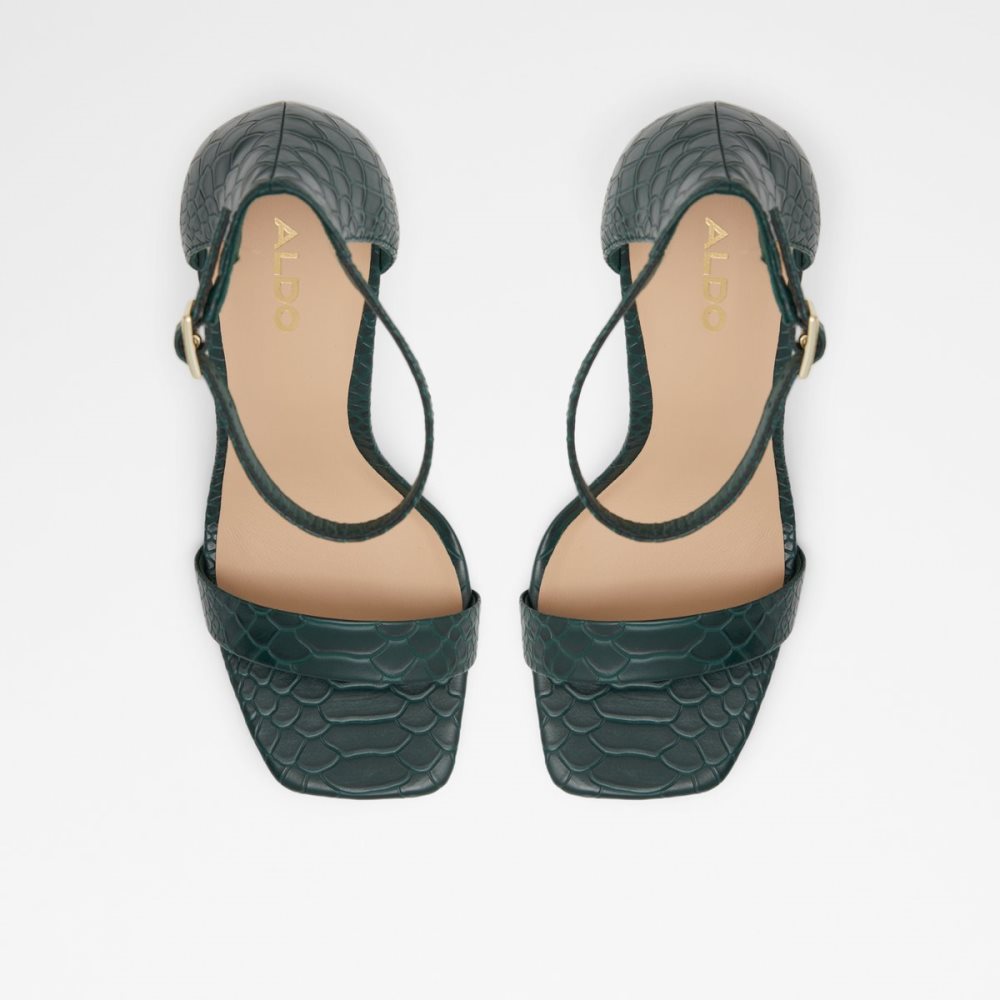 Sandalias Aldo Afendaven High Sandal - Stiletto Verdes Oscuro | 10XJUEQCK