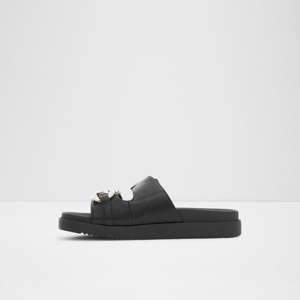 Sandalias Aldo Asae Chanclas Sandal Negros | 15NRQKEXV