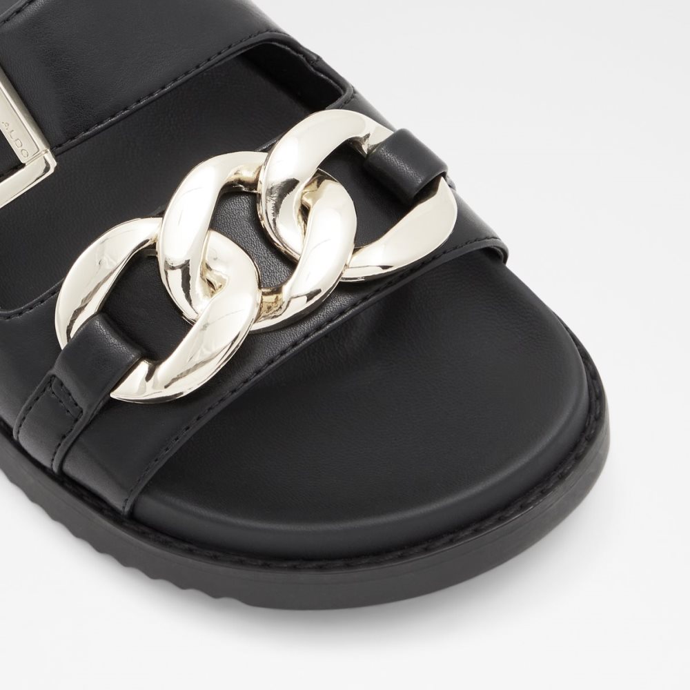 Sandalias Aldo Asae Chanclas Sandal Negros | 15NRQKEXV