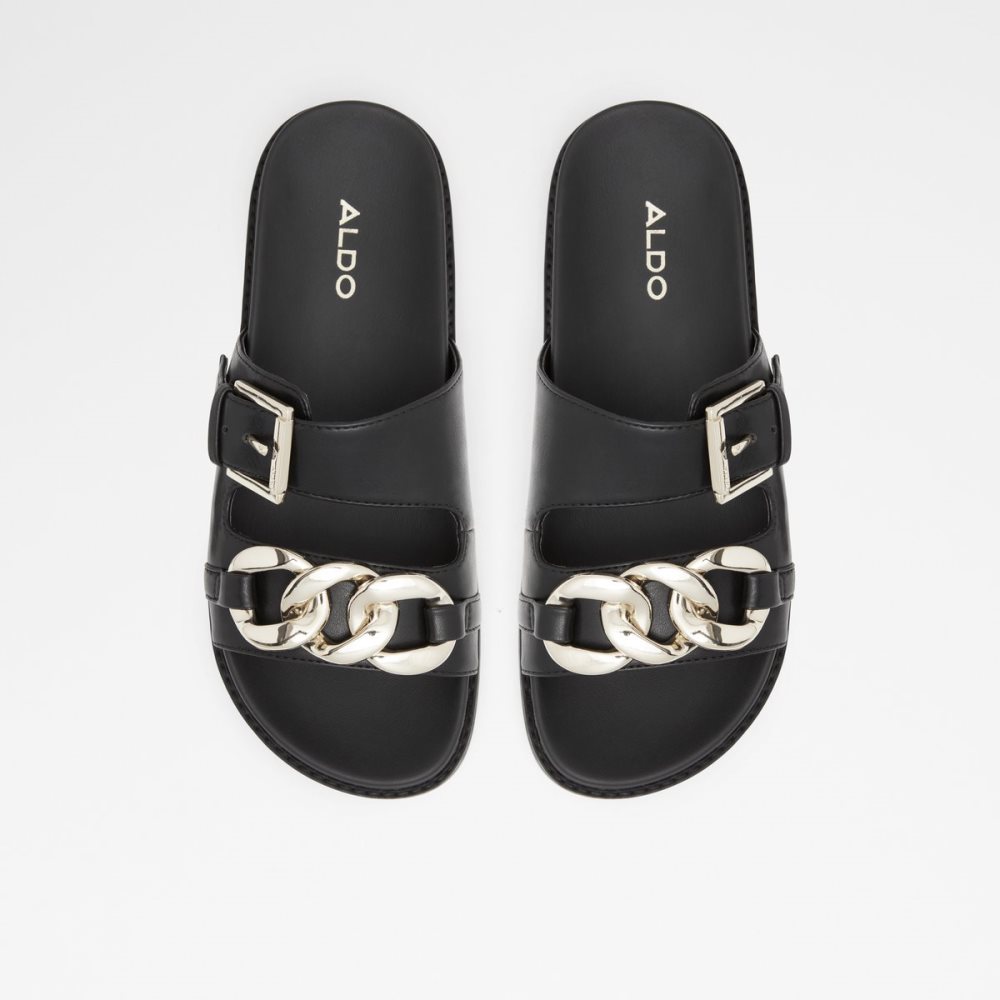 Sandalias Aldo Asae Chanclas Sandal Negros | 15NRQKEXV