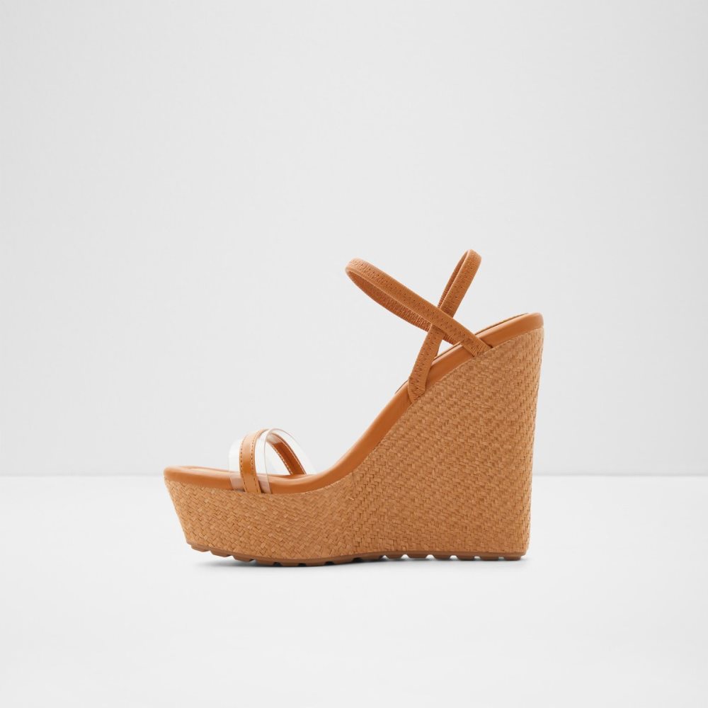 Sandalias Aldo Bodish Wedge Sandal - Wedge Beige Oscuro | 73EAHGZPD