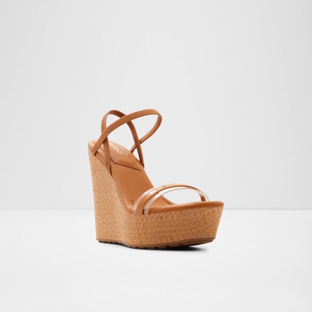 Sandalias Aldo Bodish Wedge Sandal - Wedge Beige Oscuro | 73EAHGZPD