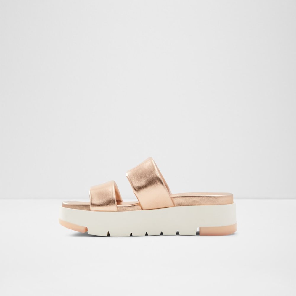 Sandalias Aldo Cirea Wedge Sandal - Flatform Rosas Dorados | 29CAKLPNO