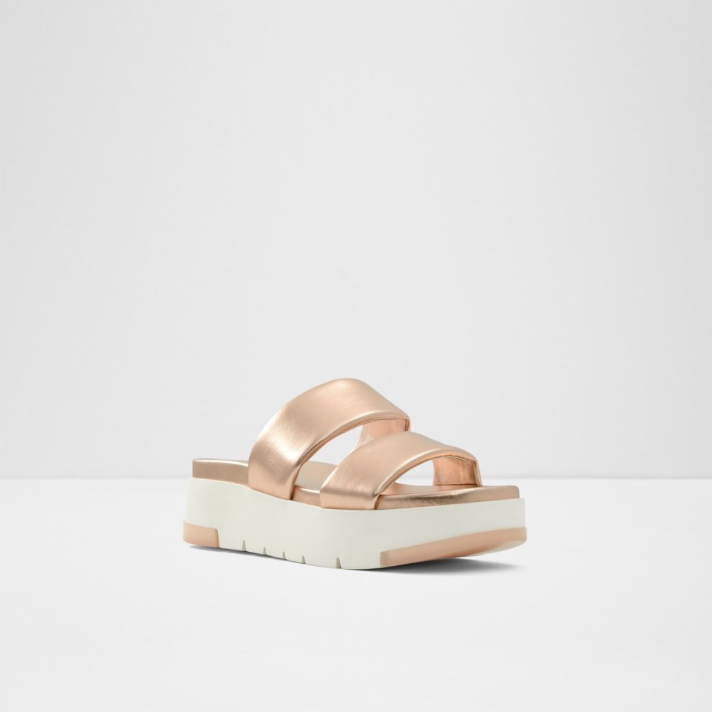 Sandalias Aldo Cirea Wedge Sandal - Flatform Rosas Dorados | 29CAKLPNO