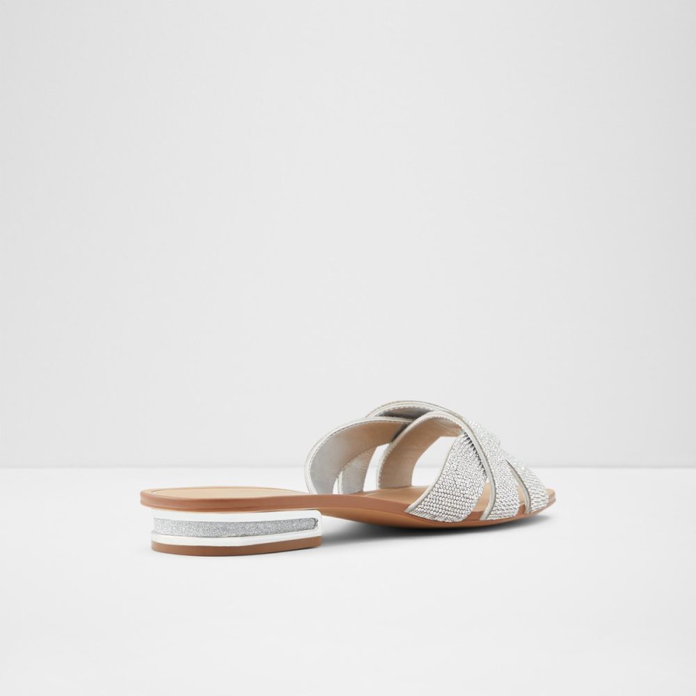 Sandalias Aldo Coredith Chanclas Sandal Plateados | 54WZOKEMJ