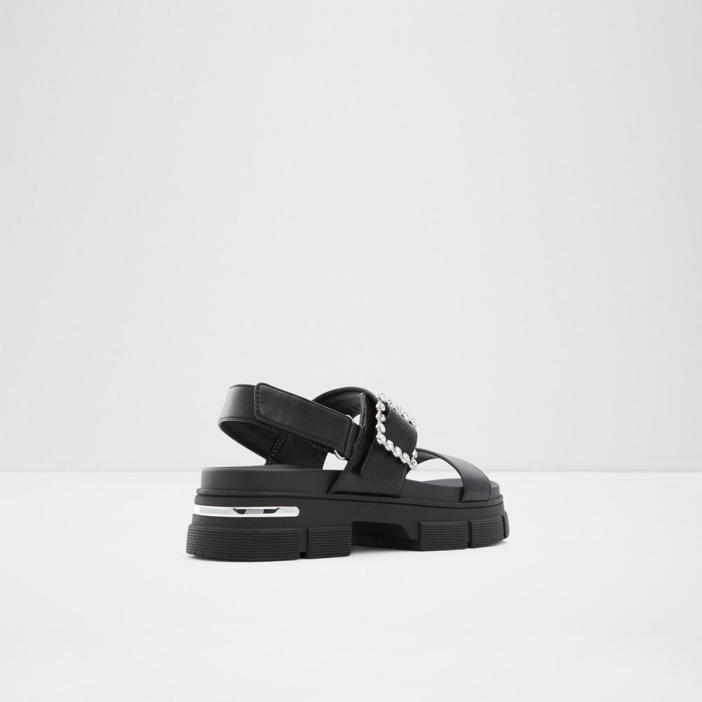 Sandalias Aldo Corinne Planos Sandal - Lug Sole Negros | 78JOSQPBN