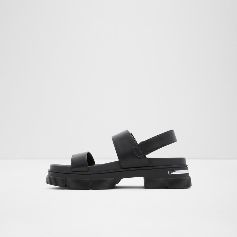 Sandalias Aldo Corinne Planos Sandal - Lug Sole Negros | 78JOSQPBN